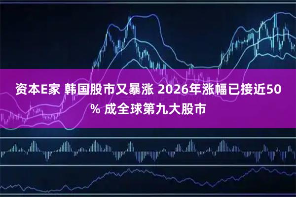 资本E家 韩国股市又暴涨 2026年涨幅已接近50% 成全球第九大股市